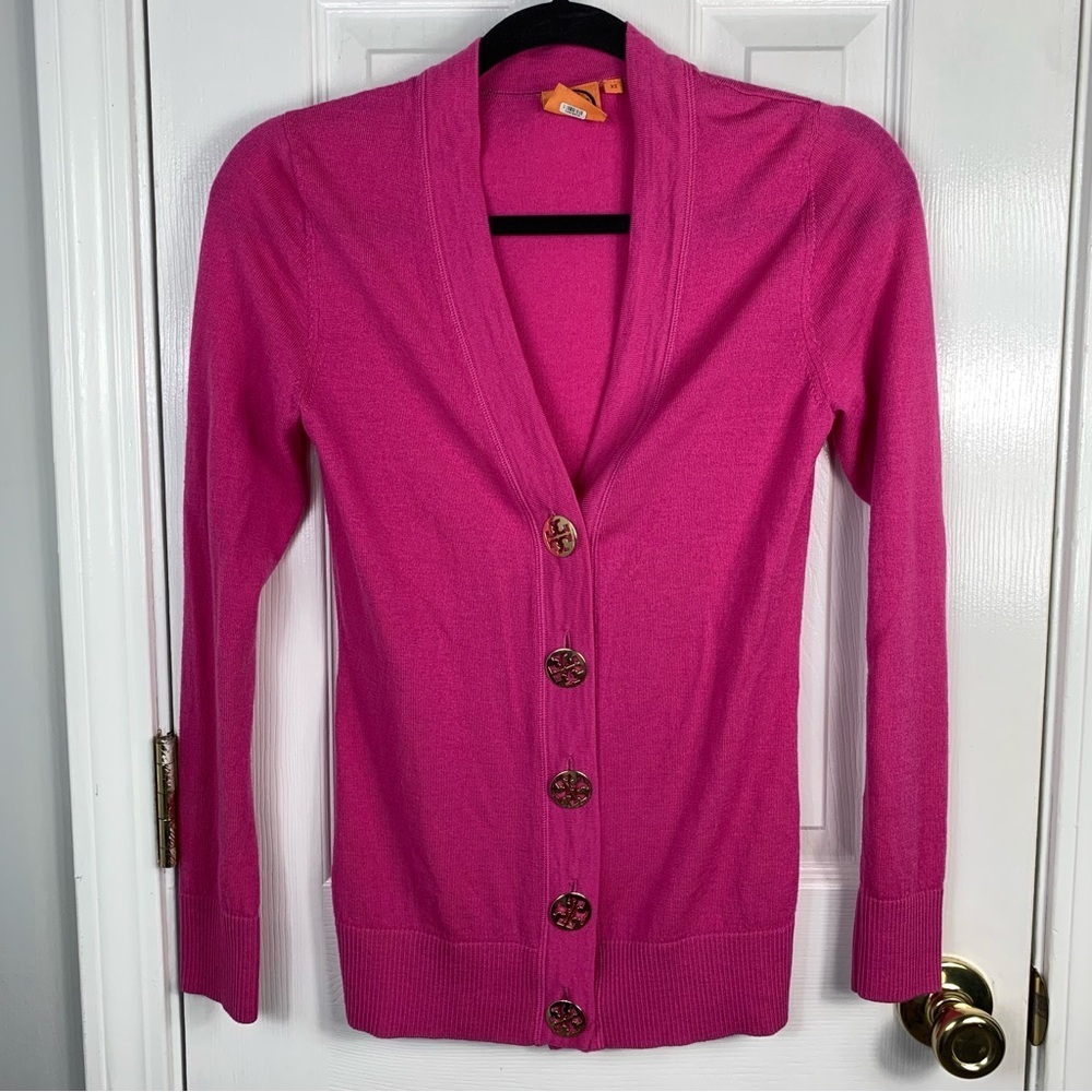 Tory Burch Women’s Pink Cardigan Size XS